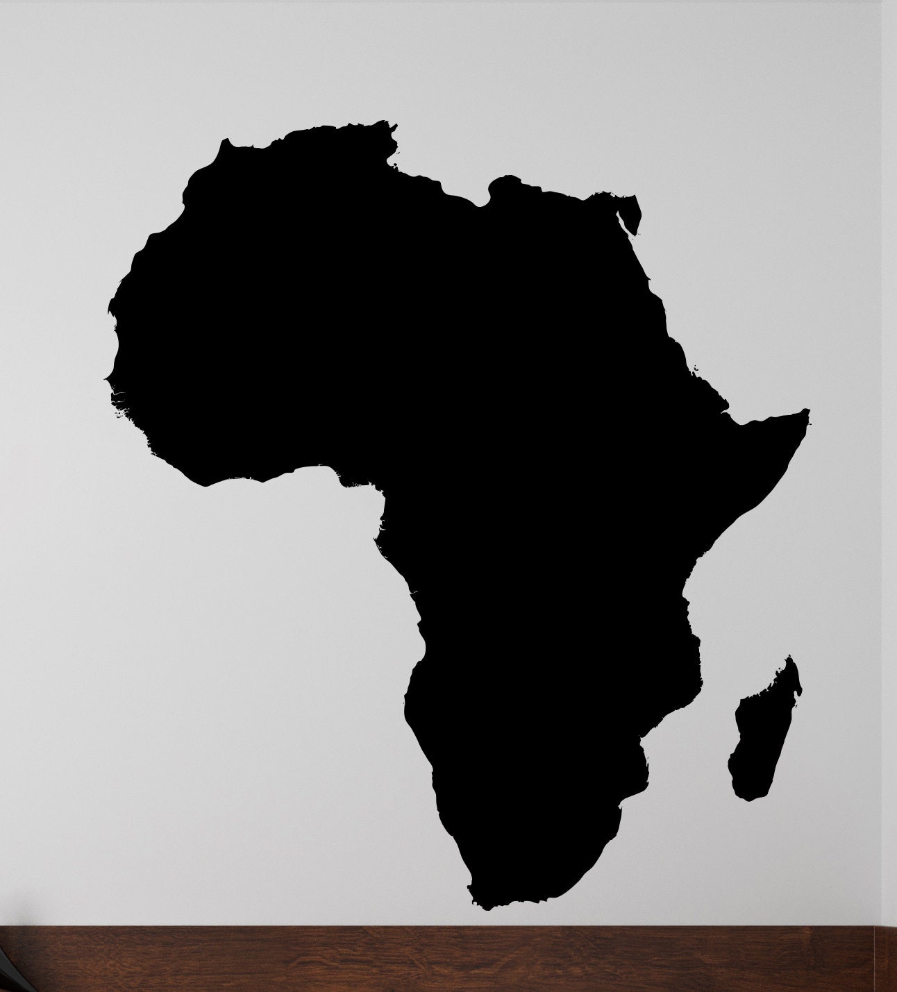 Africa Wall Decal/ Africa Sticker/africa Map Wall Decal Etsy