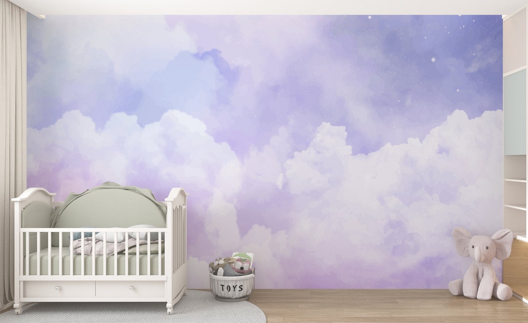 Sky Wall Mural/ Clouds Wall Mural/ Blue Sky Photo Wallpaper/ - Etsy