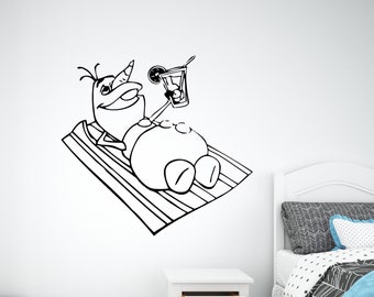 Frozen Wall Decal Princess Elsa and Anna Wall Decor for Girls Bedroom (K349)