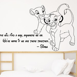 The Lion King Wall Decal Simba Wall Decor for Kids Nursery Wall Decor (K464)