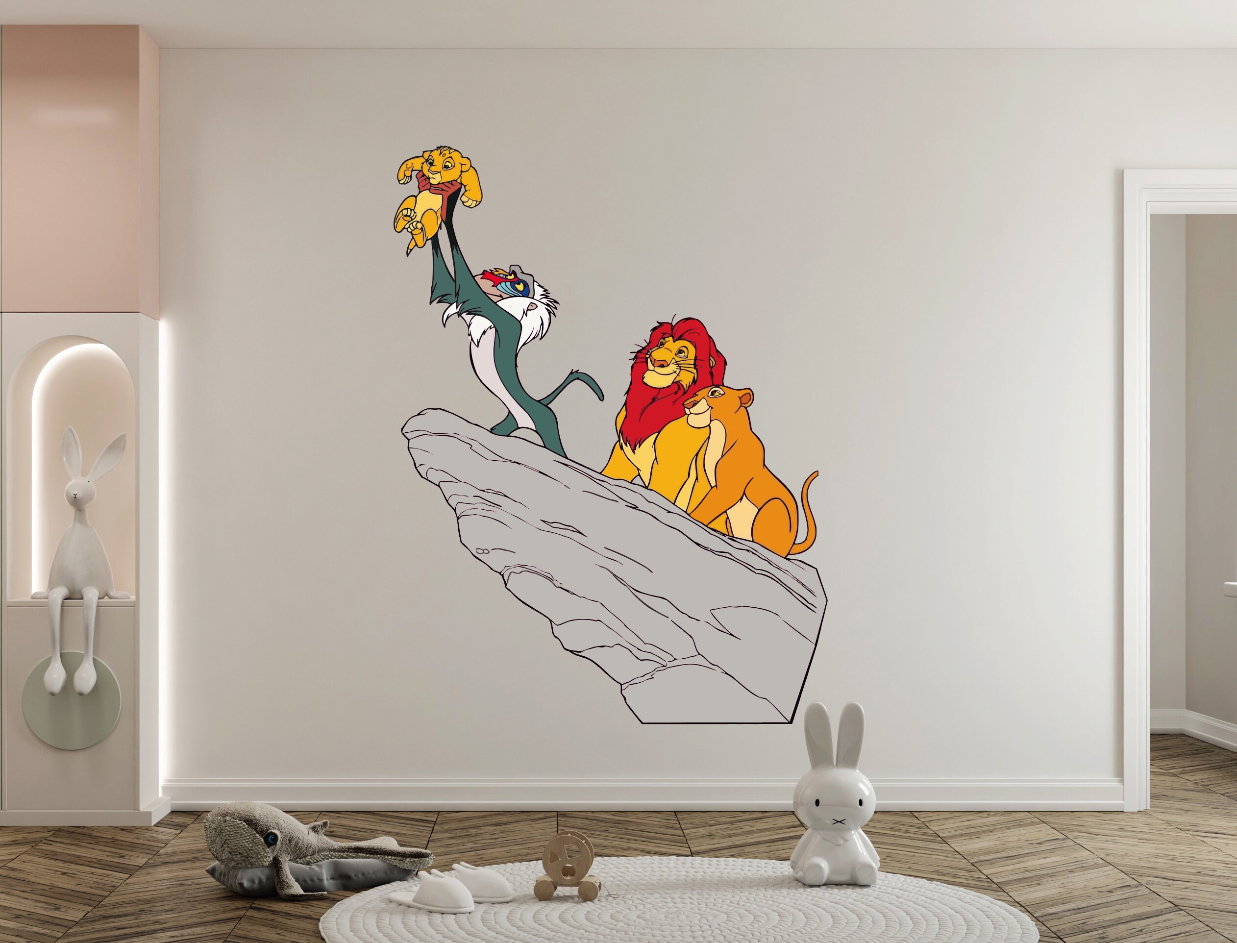 The Lion King Wall Decal/ Simba Wall Decor for Kids/ Nursery Wall Decor ...