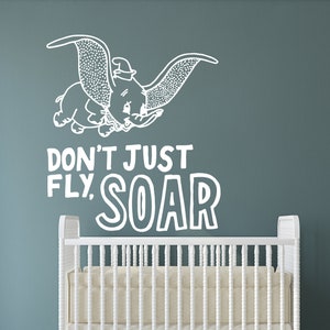Dumbo Wall Decal Dumbo Wall Sticker Elephant Wall Decor for Nursery (K509)
