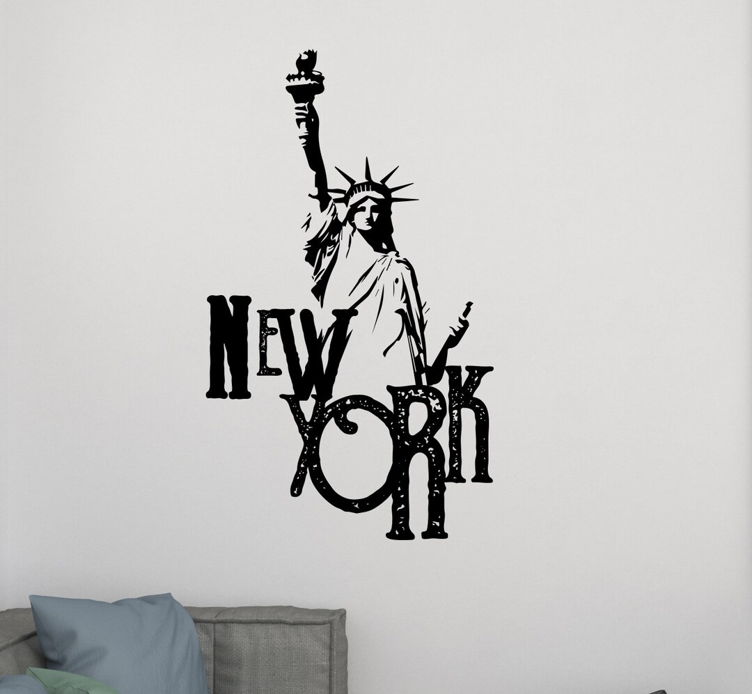 New York Wall Decal/ Cityscape Wall Decal / USA Wall Etsy