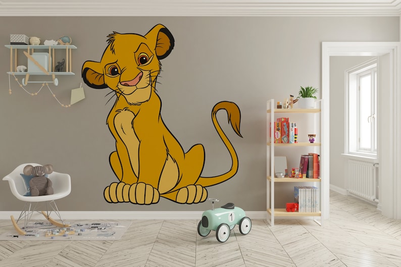 The Lion King Wall Decal/ Simba Wall Decor for Kids/ Nursery Etsy