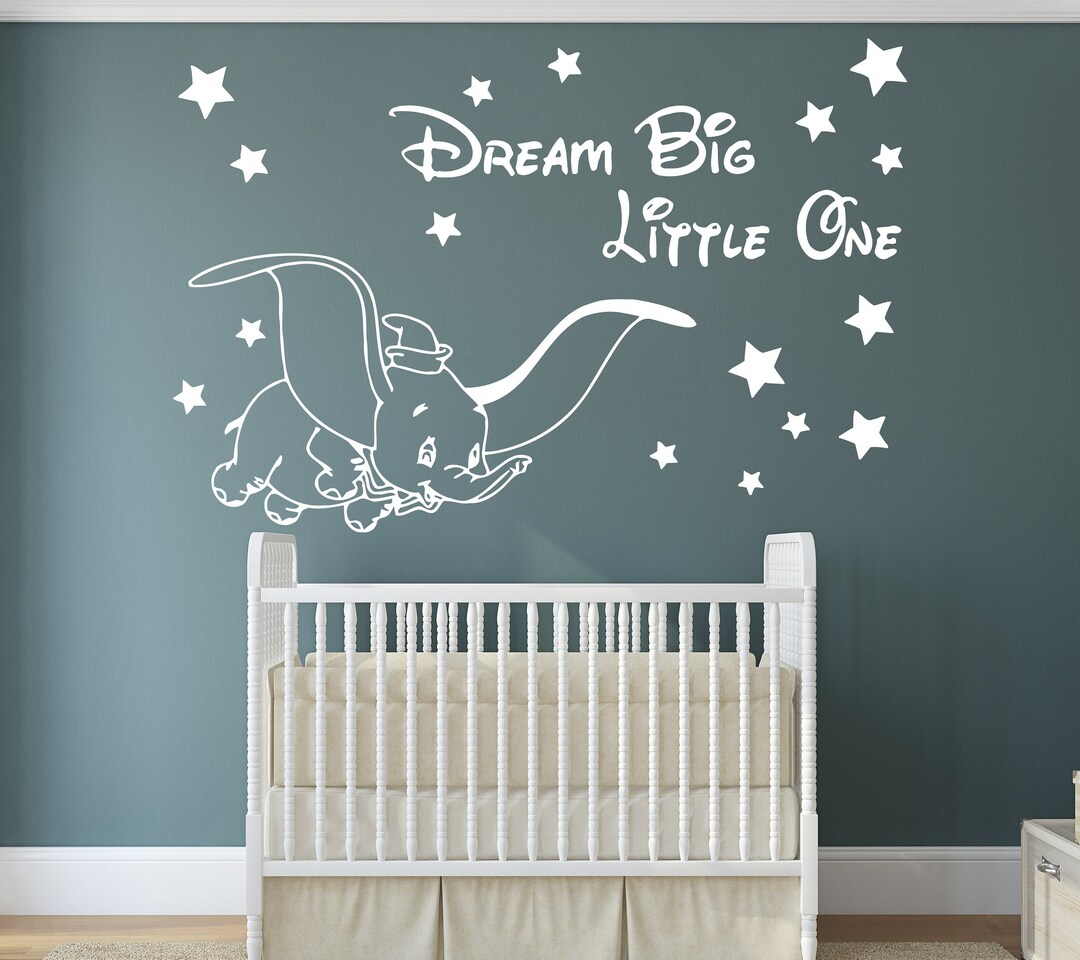 Dumbo Wall Decal Dumbo Wall Sticker Elephant Wall Decor for Nursery