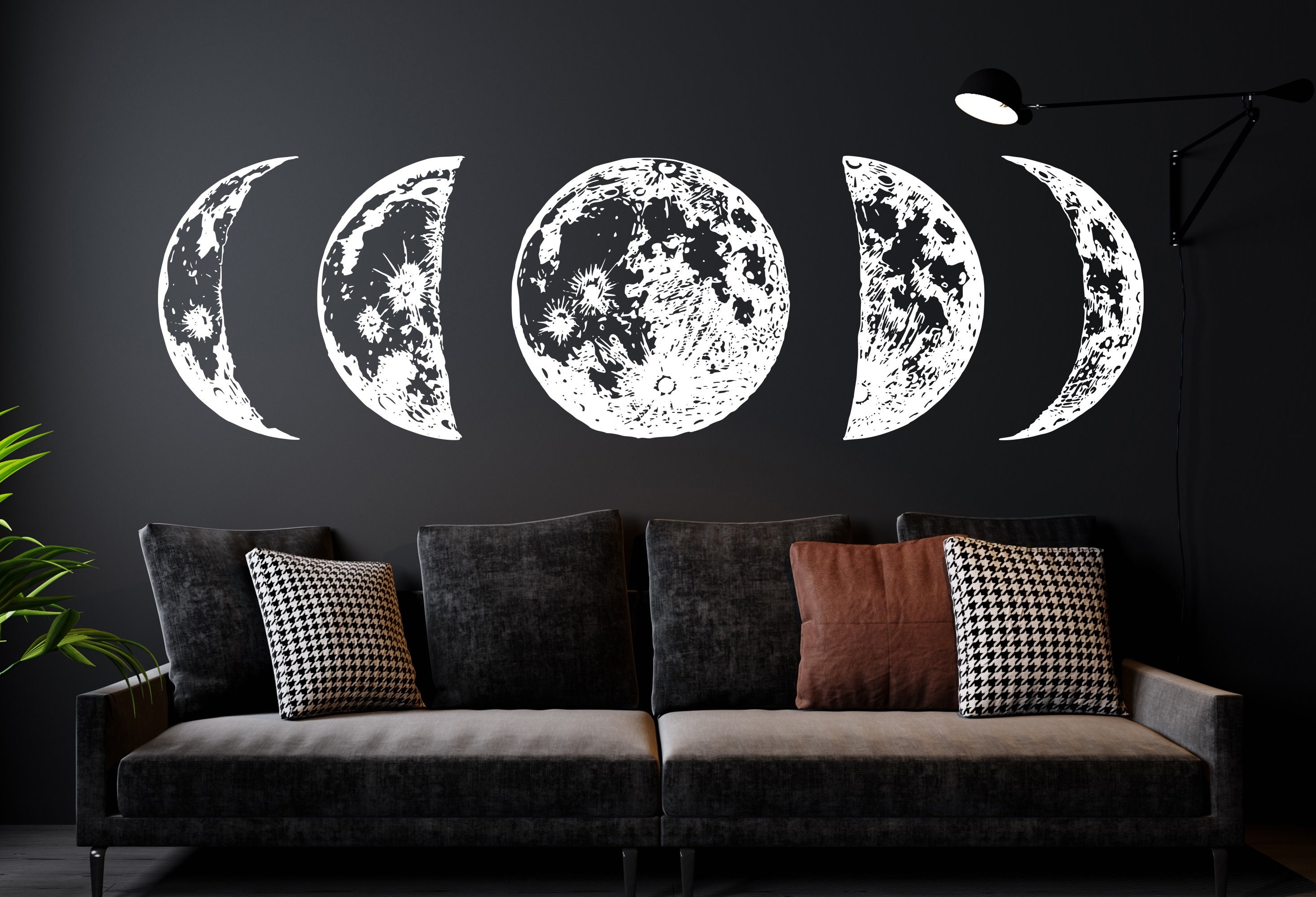 Sky Decor Moon & Stars Wall Decal/ Wall Decal Window Sticker/ Space ...