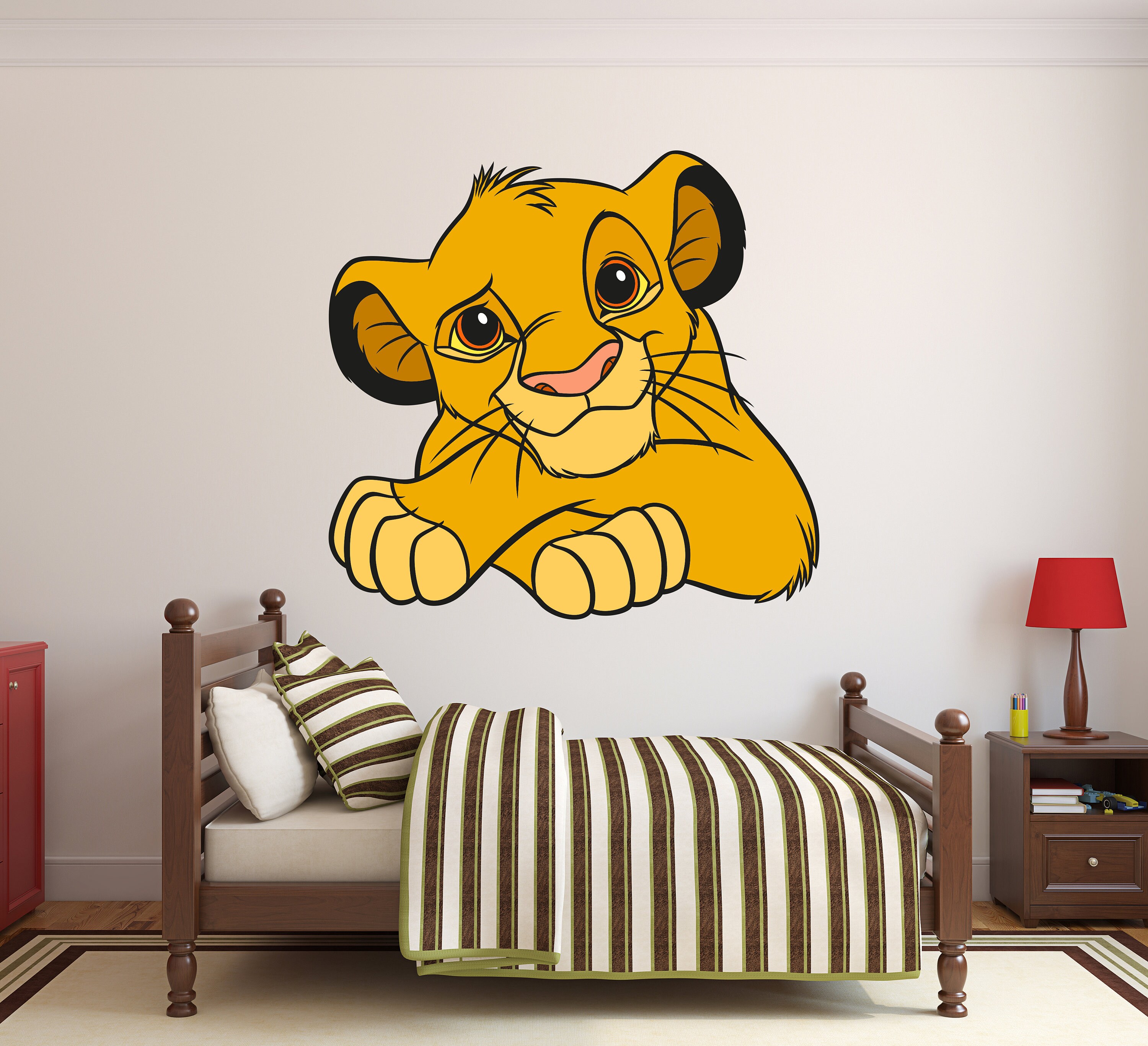 The Lion King Wall Decal/ Simba Wall Decor for Kids/ Nursery Etsy