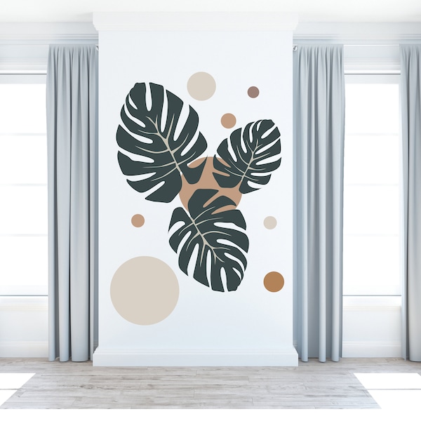 Abstract Wall Decal Etsy