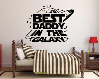 Star Wars Wall Decal Death Star Wall Sticker Star Wars Quote Wall Decor (K373)