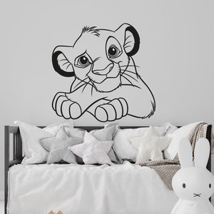 The Lion King Wall Decal Simba Wall Decor for Kids Nursery Wall Decor (K295)