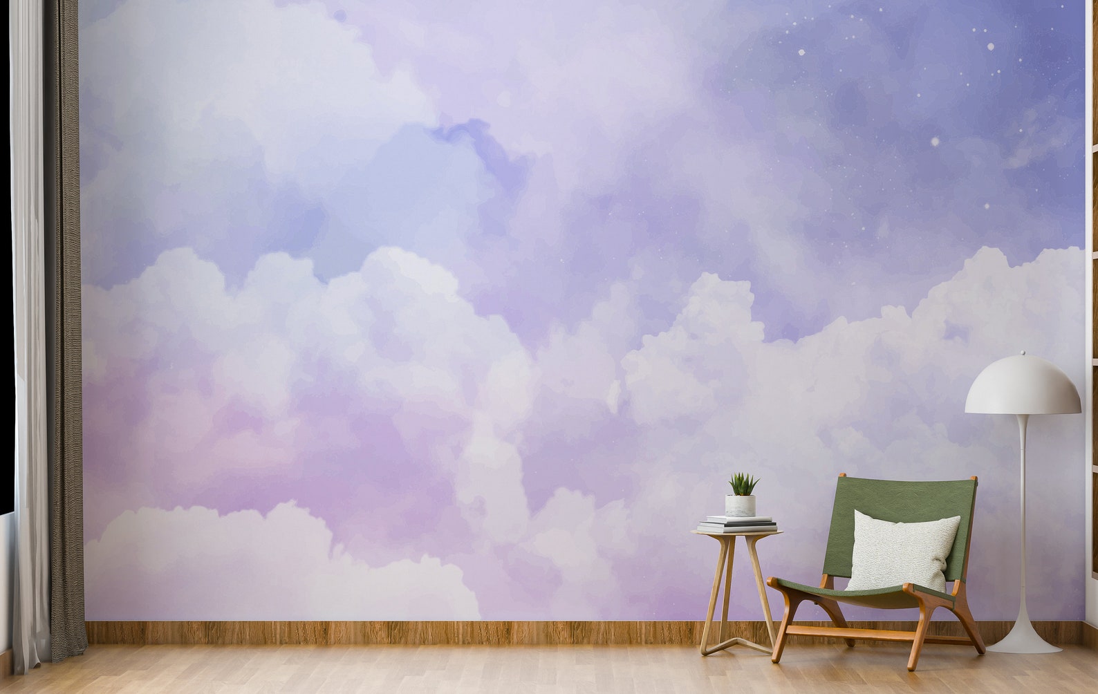 Sky Wall Mural/ Clouds Wall Mural/ Blue Sky Photo Wallpaper/ - Etsy