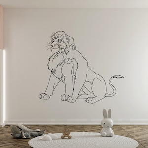 The Lion King Wall Decal Simba Wall Decor for Kids Nursery Wall Decor (K299)