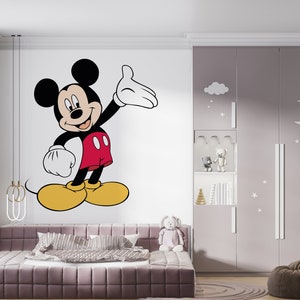 Mickey Mouse Wall Decal Cartoon Wall Decor For Kids Nursery  (K1035)