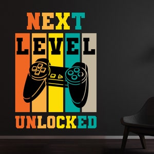 Gamer Wall Decal Video Games Wall Sticker Controller Wall Decor for Boys  (K390)