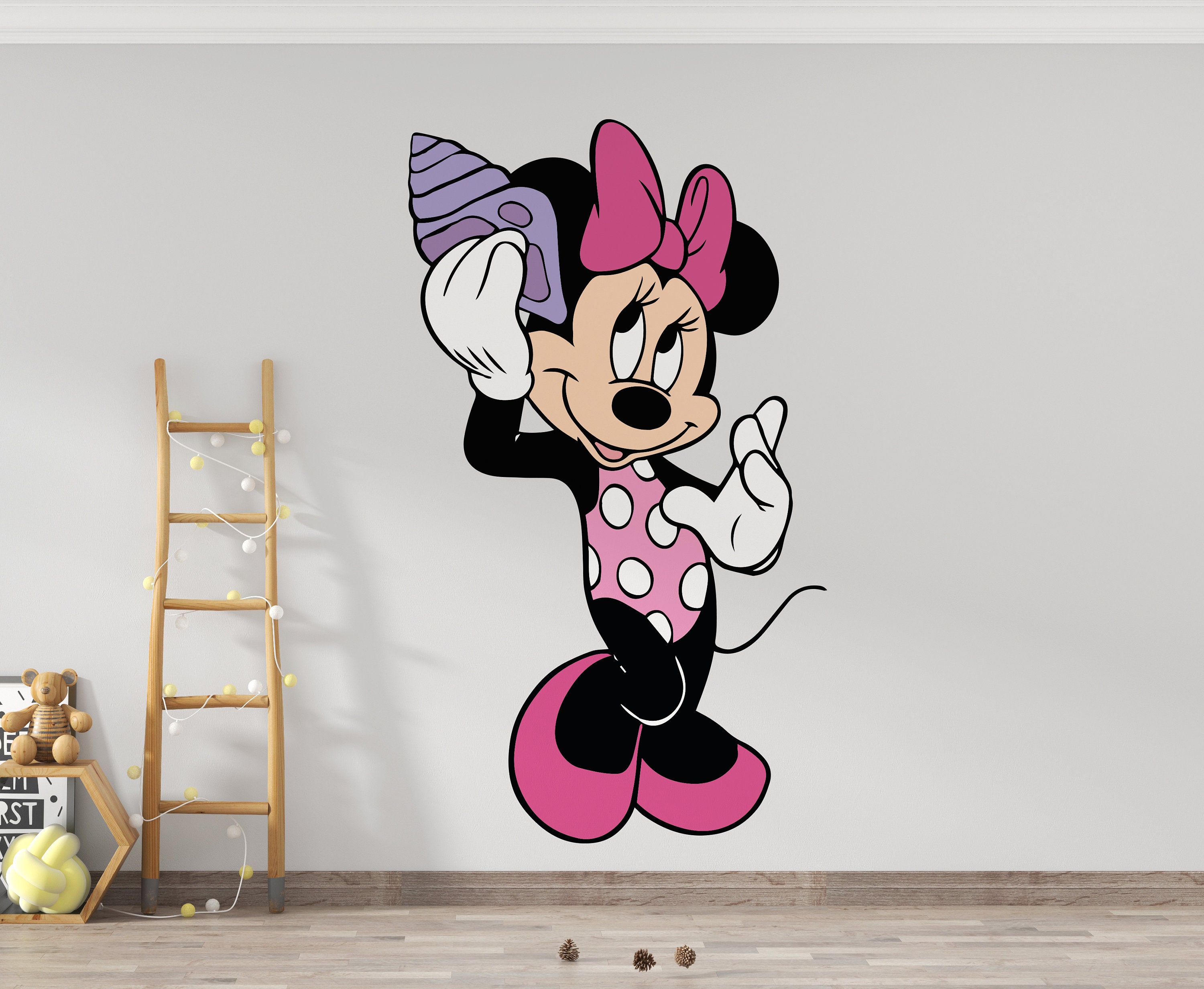 4" Tall Minnie Mouse Vinyl Sticker - Steamboat Willie Style, BOGO Deal!