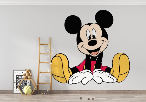 Mickey Mouse Wall Clock - Disney Room Decor Bundle for Kids, Adults with  10 Mickey and Friends Wall Clock Plus Bookmark and More | Mickey Mouse  Gifts