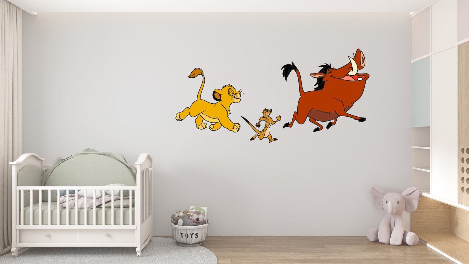 The Lion King Wall Decal Simba Wall Decor for Kids Nursery | Etsy
