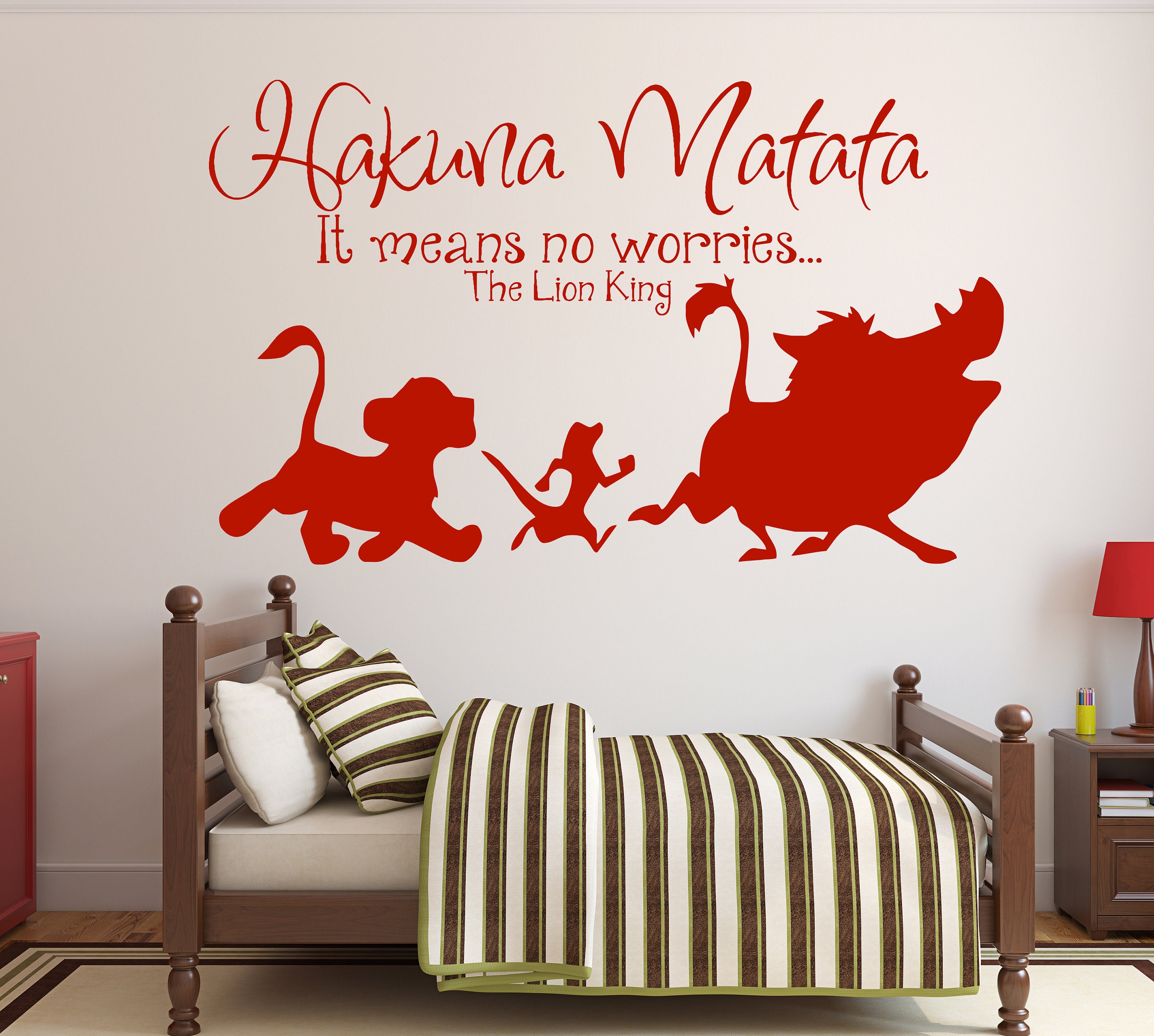 The Lion King Wall Decal Simba Wall Decor for Kids Nursery - Etsy