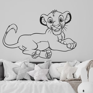 The Lion King Wall Decal Simba Wall Decor for Kids Nursery Wall Decor (K294)