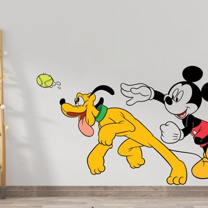 Micky Maus Wandtattoo Cartoon Wanddeko für Kinderzimmer (K301)
