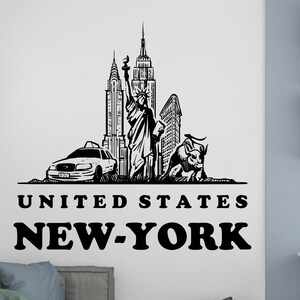 New York Wall Decal Wall Decal NY City Wall Decor New York