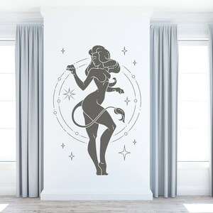 Autocollant mural du signe du zodiaque / Autocollants du signe du zodiaque / Autocollant du lion du signe du zodiaque / Autocollant du mur du lion / Autocollant de l’horoscope / Décalque d’astrologie / K970
