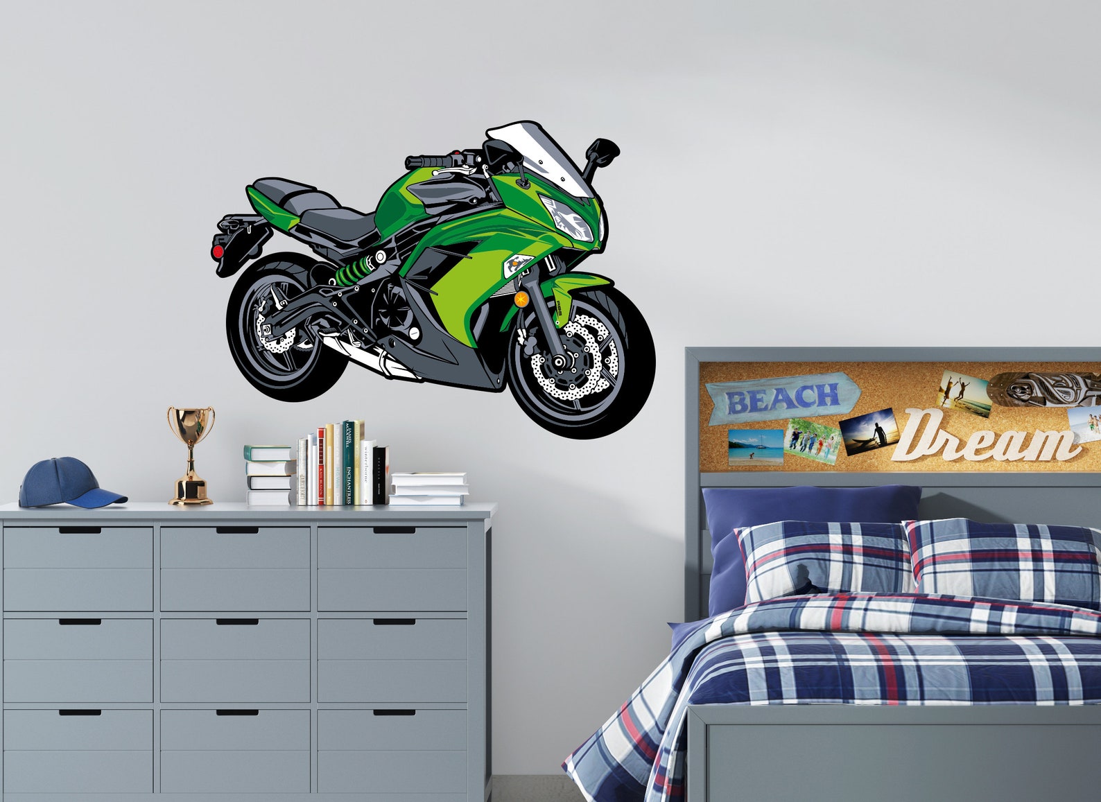 Motorcycle Wall Decal Dirt Bike Wall Sticker Motorcycle Rider Etsy