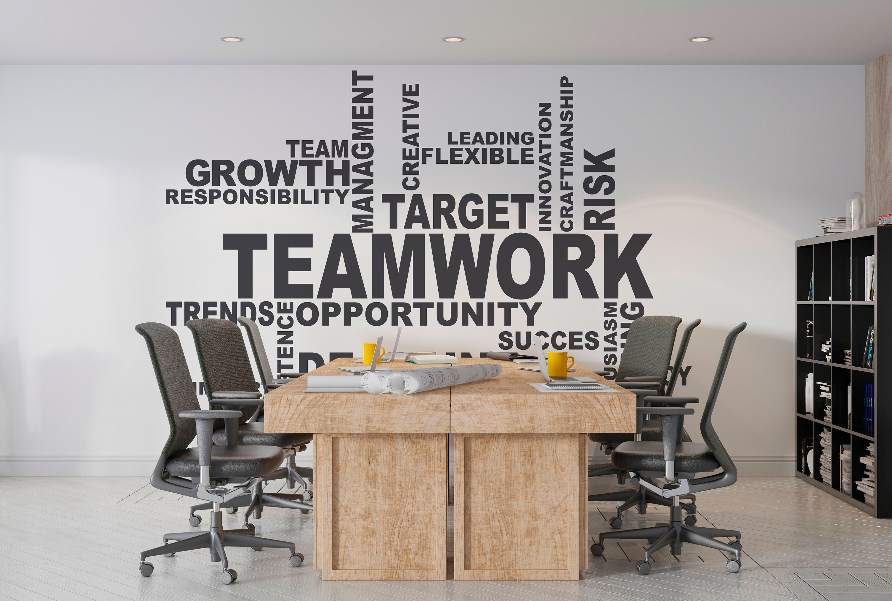 Office Wall Decal/ Business Wall Decal/ Teamwork Wall Decal/ (K1151) - Etsy
