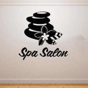 Spa Salon Wall Decal Skin Care Wall Sticker Massage Wall Decor Beauty Salon (K477)