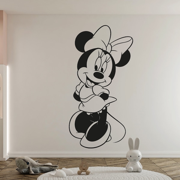 Minnie Mouse Large Wall Decal Etsy