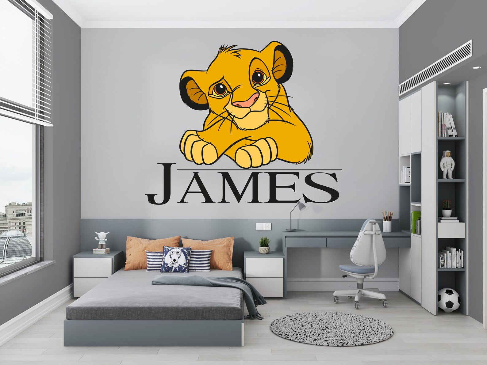 The Lion King Wall Decal/ Simba Wall Decor for Kids/ Nursery Wall Decor ...