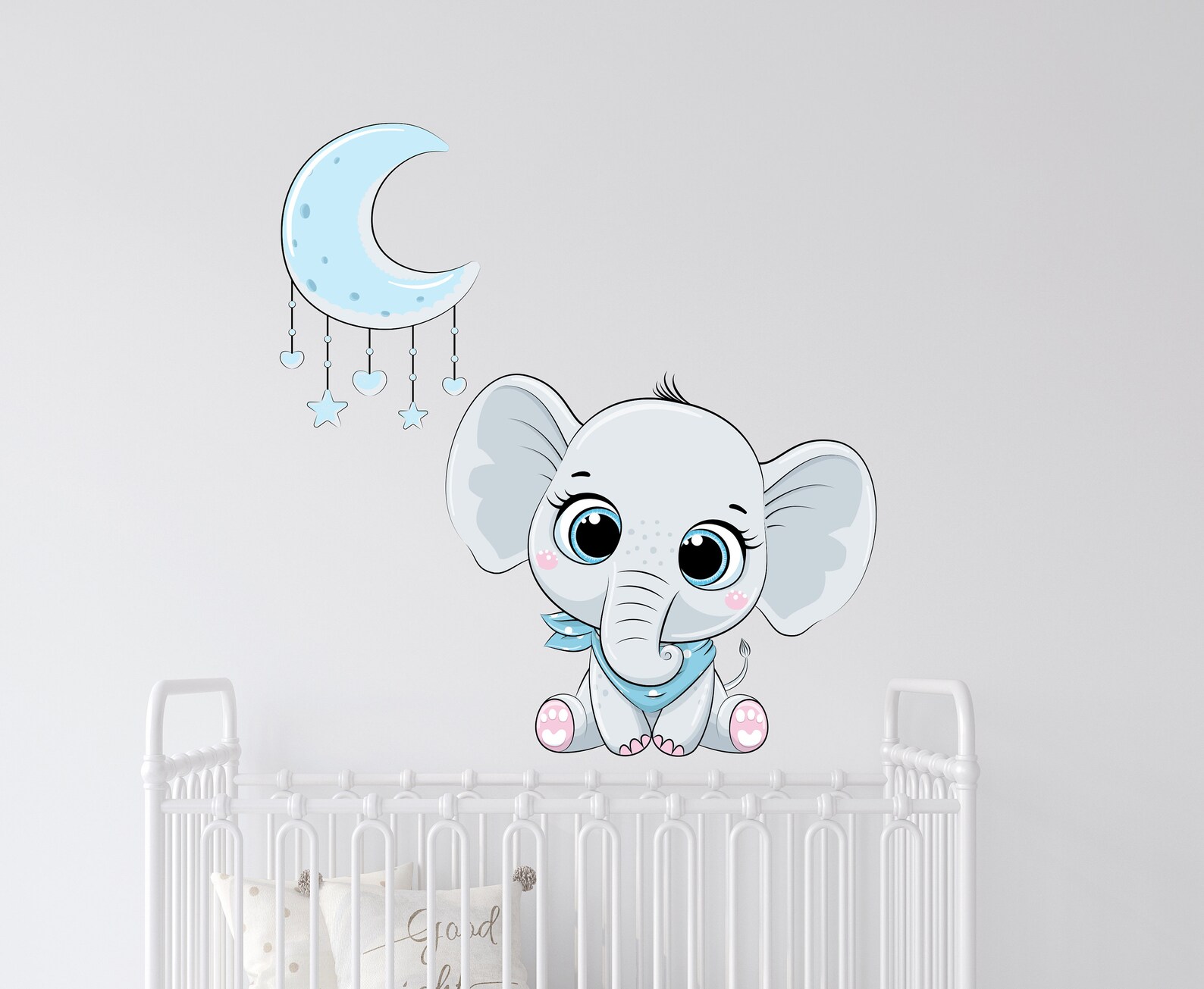 Elephant Wall Decal/ Cute Elephant Wall Decals/Animals wall Etsy