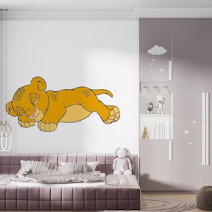 The Lion King Wall Decal/ Simba Wall Decor for Kids/ Nursery Wall Decor/ Hakuna Matata Decal/ Lion King Sticker/ Kids Room Decor (K1208)