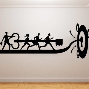 Office Wall Decal Teambuilding Wall Sticker Teamwork Office Wall Art (K467)