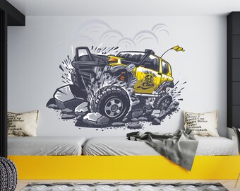 Car Wall Decal/ SUV Wall Decal/ Race Car Wall Decal/ Nursery Wall Decal/Off Road Wall Decal/ Boys Room Wall Decor/ Home Decor  (K836)