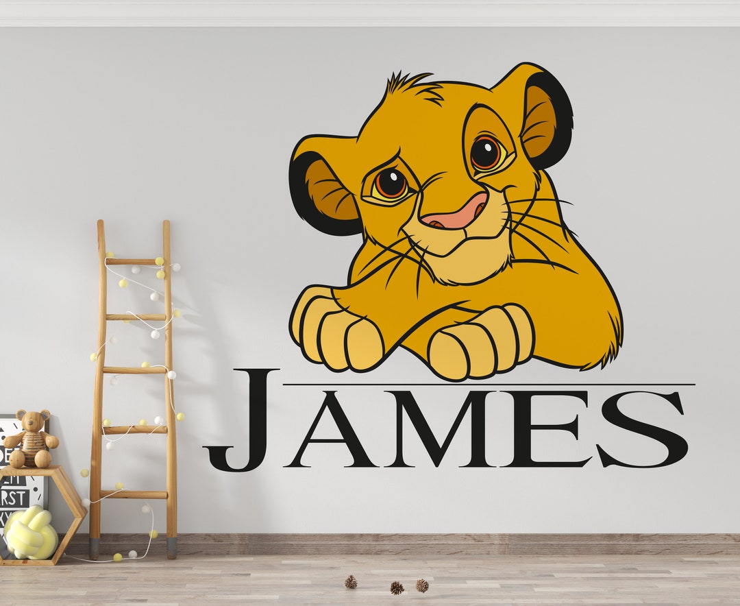 The Lion King Wall Decal/ Simba Wall Decor for Kids/ Nursery Wall Decor
