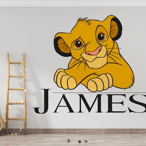 The Lion King Wall Decal/ Simba Wall Decor for Kids/ Nursery Wall Decor/ Hakuna Matata Decal/ Lion King Sticker/ Kids Room Decor (K1008)
