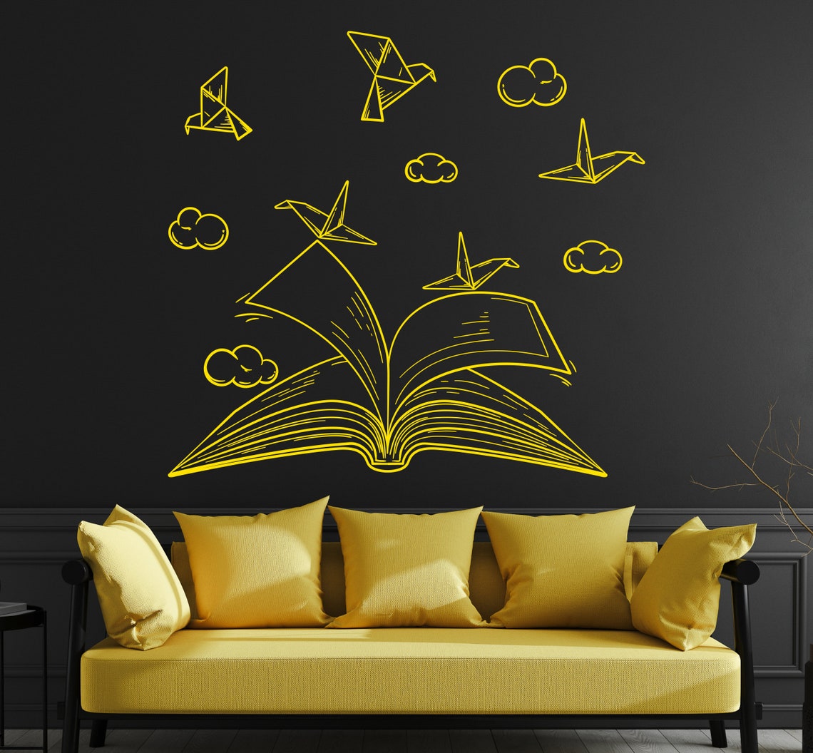 Library Wall Decal/ Classroom Wall Decal/ Reading Wall Decal/ Etsy