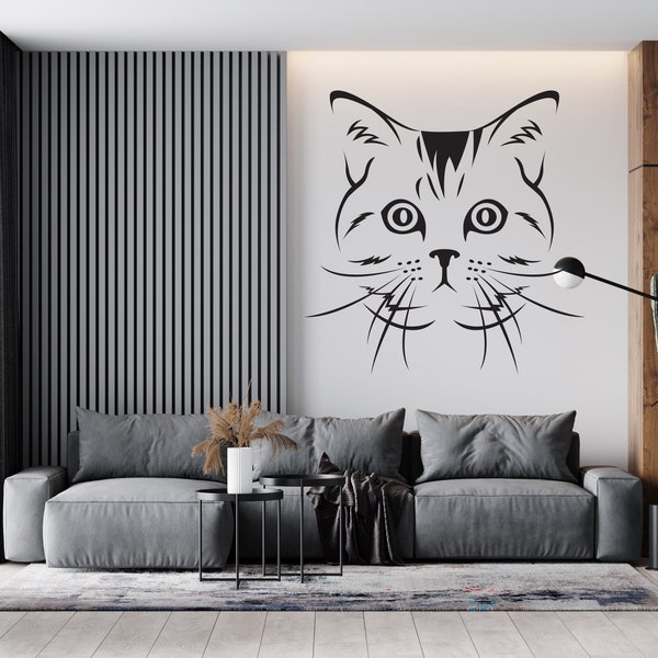 Cat Wall Decals Etsy