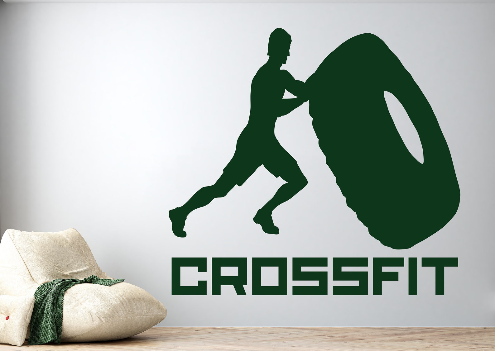 Crossfit Decal. Workout Decal.crossfit Wall Decal.sport Wall Etsy