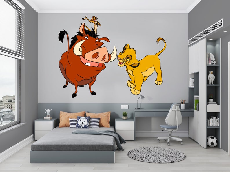 The Lion King Wall Decal/ Simba Wall Decor for Kids/ Nursery Etsy