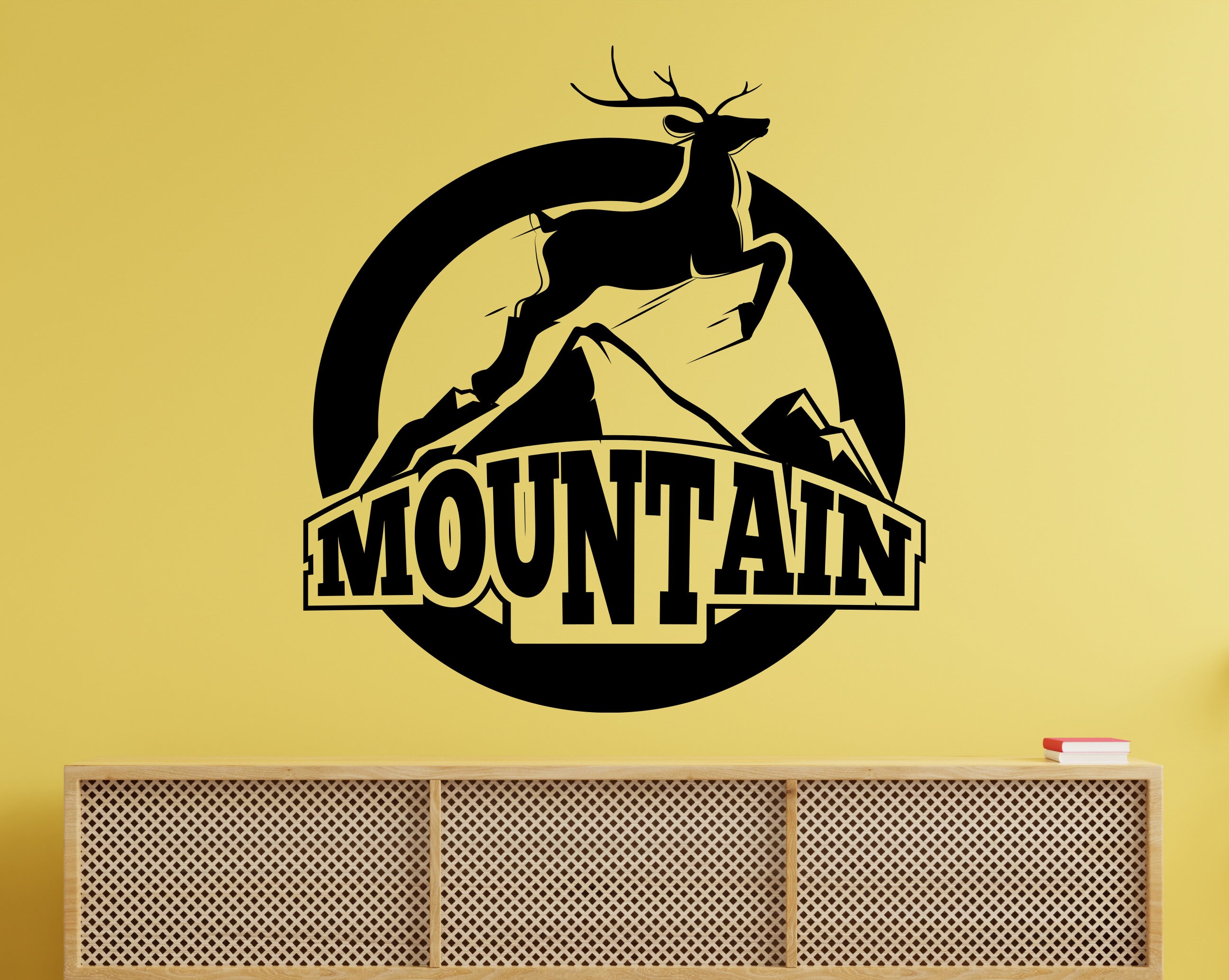 Mountain Wall Decal / Mountains Wall Decor / Nature Wall Etsy