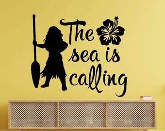 Moana Wall Decal/ Disney Princess Wall Decal/ Moana Stickers(K625)