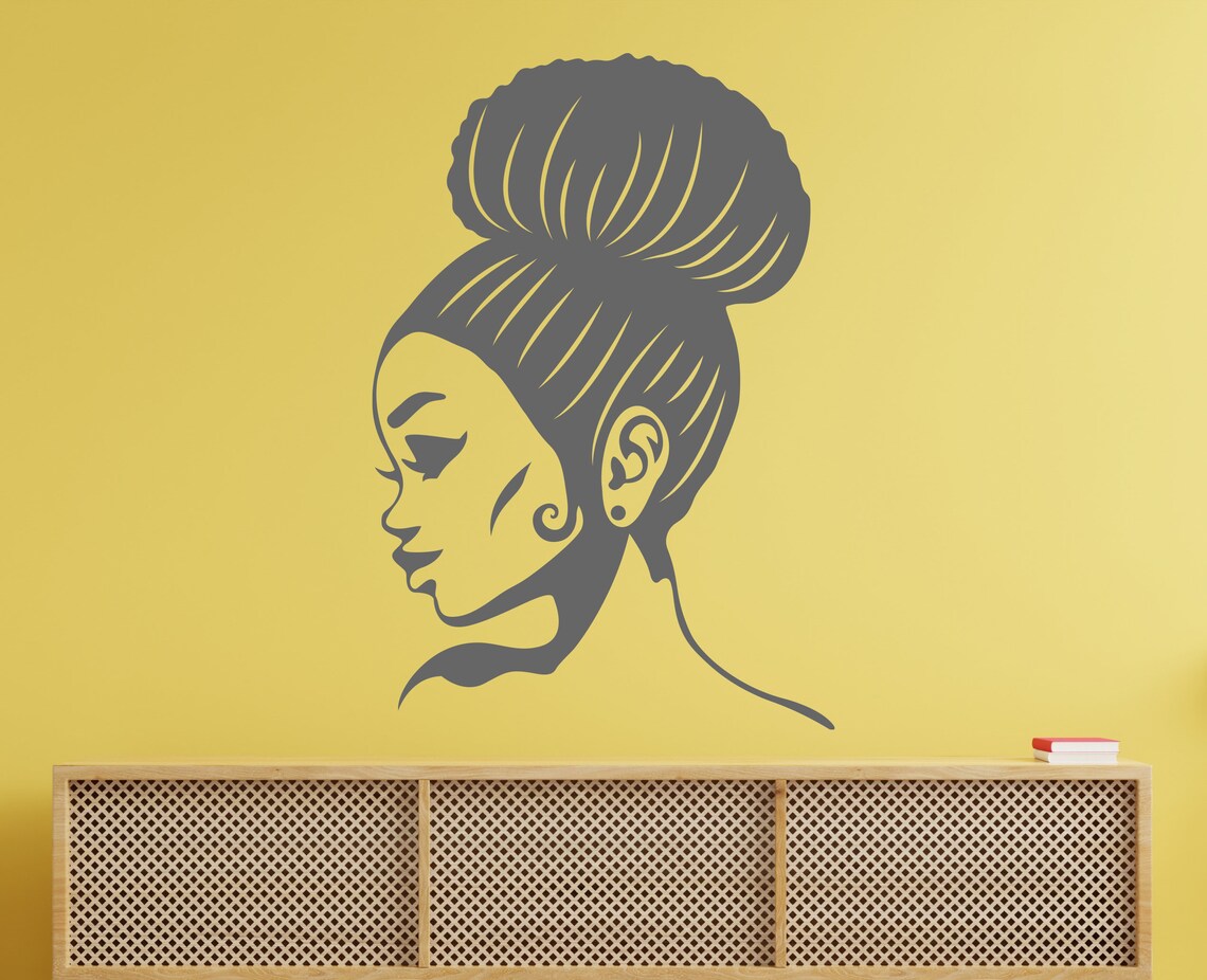 African Girl Wall Decal/ Beautiful Woman Wall Decal/ African Etsy