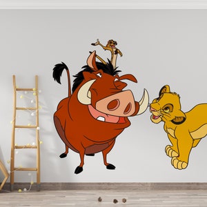 The Lion King Wall Decal/ Simba Wall Decor for Kids/ Nursery Wall Decor/ Hakuna Matata Decal/ Lion King Sticker/ Kids Room Decor (K1009)