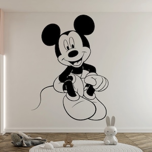 Mickey Mouse Wall Decal Cartoon Wall Decor For Kids Nursery (K215)
