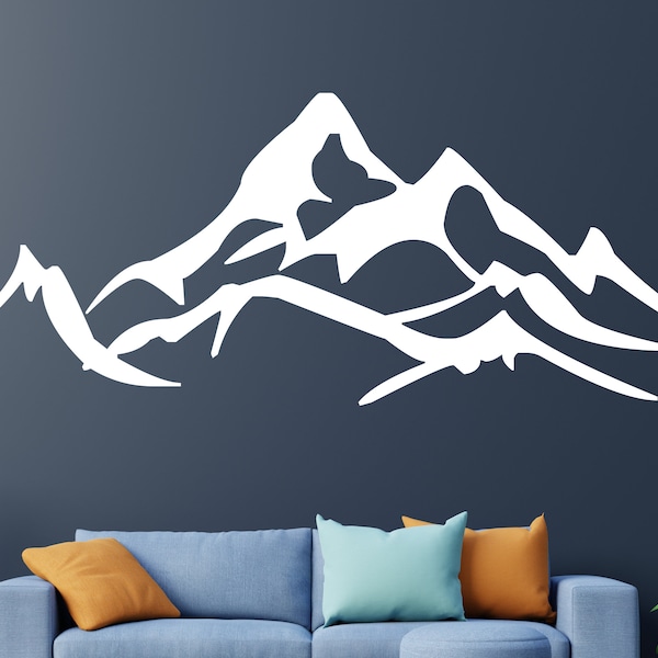 Mountains Wall Decal/Mountain Wall Sticker/ (K146)