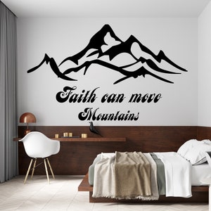 Mountains Wall Decal/Mountain Wall Sticker/ (K147)