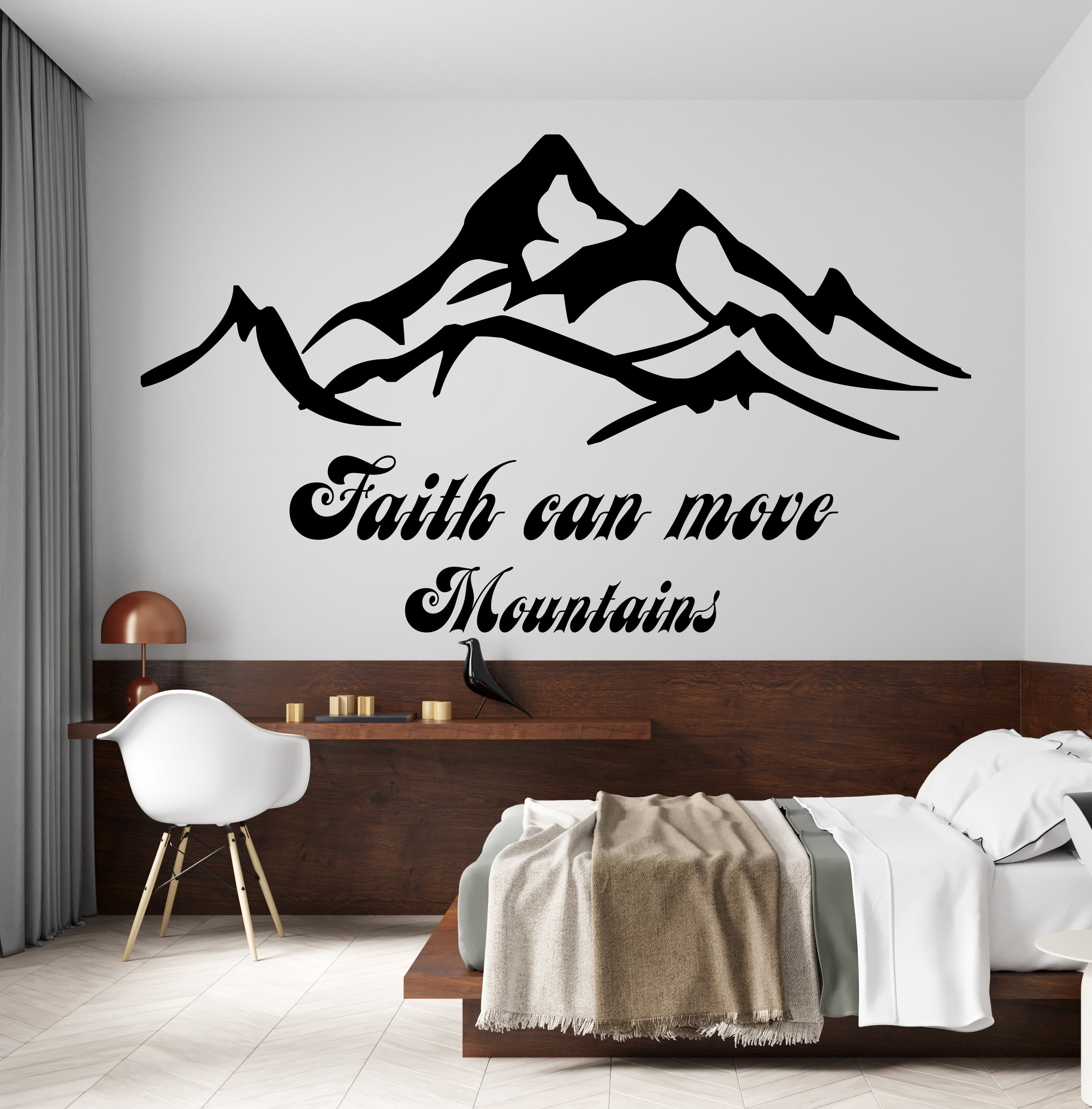 Mountains Wall Decal/mountain Wall Sticker/ K147 Etsy
