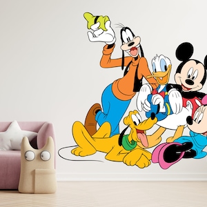 Mickey Mouse muursticker Cartoon muurdecoratie voor kinderkamer (K785)